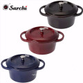 Enameled Cast Iron Covered Casserole-Caribbean (3 Quarts), Red